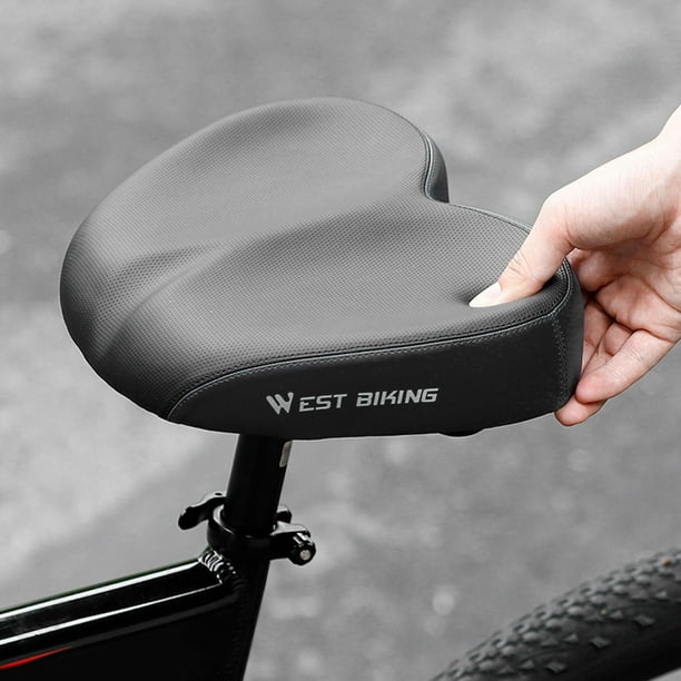 Asiento de bicicleta sillín de bicicleta ancho cómodo cojín suave para  ciclismo