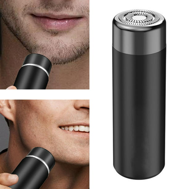 Mini afeitadora eléctrica portátil, tamaño de bolsillo, afeitadora  eléctrica portátil, recargable por USB, para hombre en seco y húmedo para  hombres