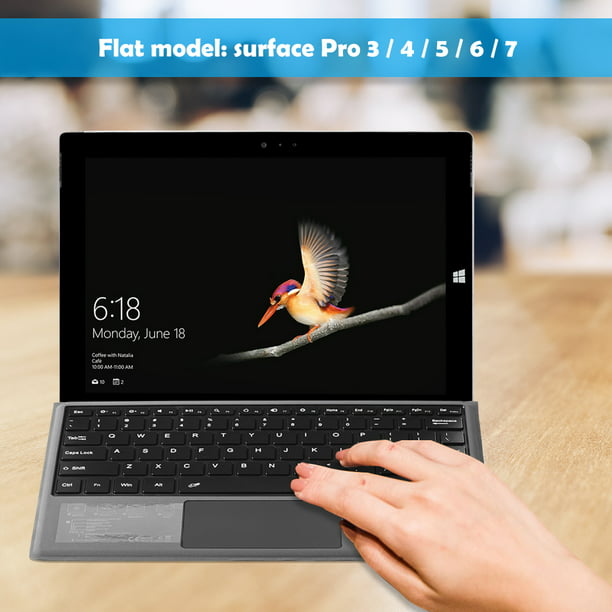  Surface Pro 7 Teclado Bluetooth inalámbrico con panel