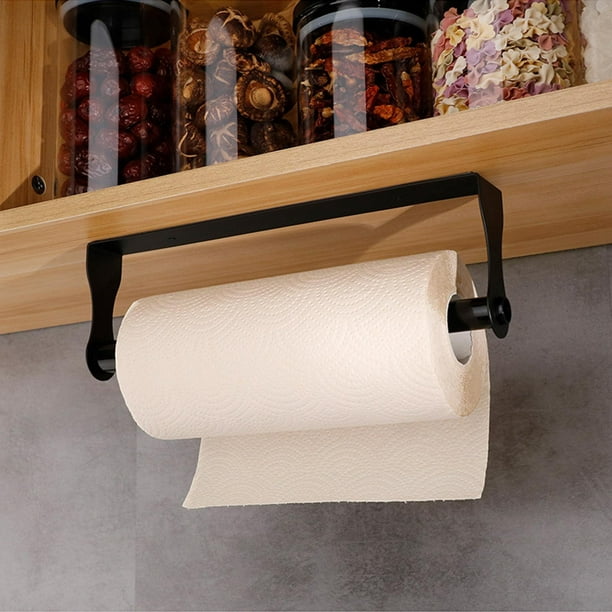 Soporte de papel higiénico de madera de Metal, estante montado en la pared,  soporte de papel higiénico de nogal negro, portarrollos de papel, estante  de almacenamiento de pared
