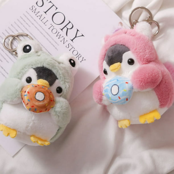 Llaveros pequeños de pingüino de peluche, muñeco de peluche bonito de  Anime, juguetes Kawaii para niños, llavero colgante, regalo de cumpleaños  para mujer y niña – Los mejores productos en la tienda
