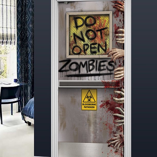 VINILOS PARA PUERTA CON ZOMBIES