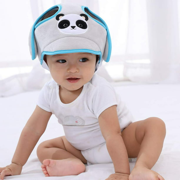 Hwtcjx protector cabeza bebe, casco bebe, 1 pieza Protector de cabeza  infantil, Hecho de algodón agradable para la piel, transpirable, ajustable,  para