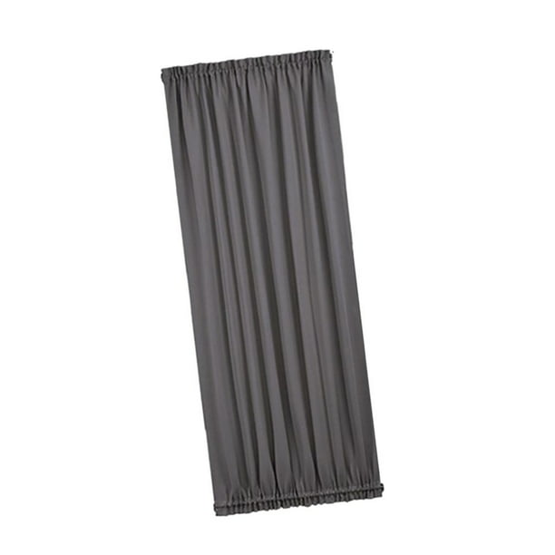 XWZO Cortinas de puerta francesa negras para ventanas de puerta, cortinas  filtrantes de luz con bolsillo para barra para puerta lateral delantera