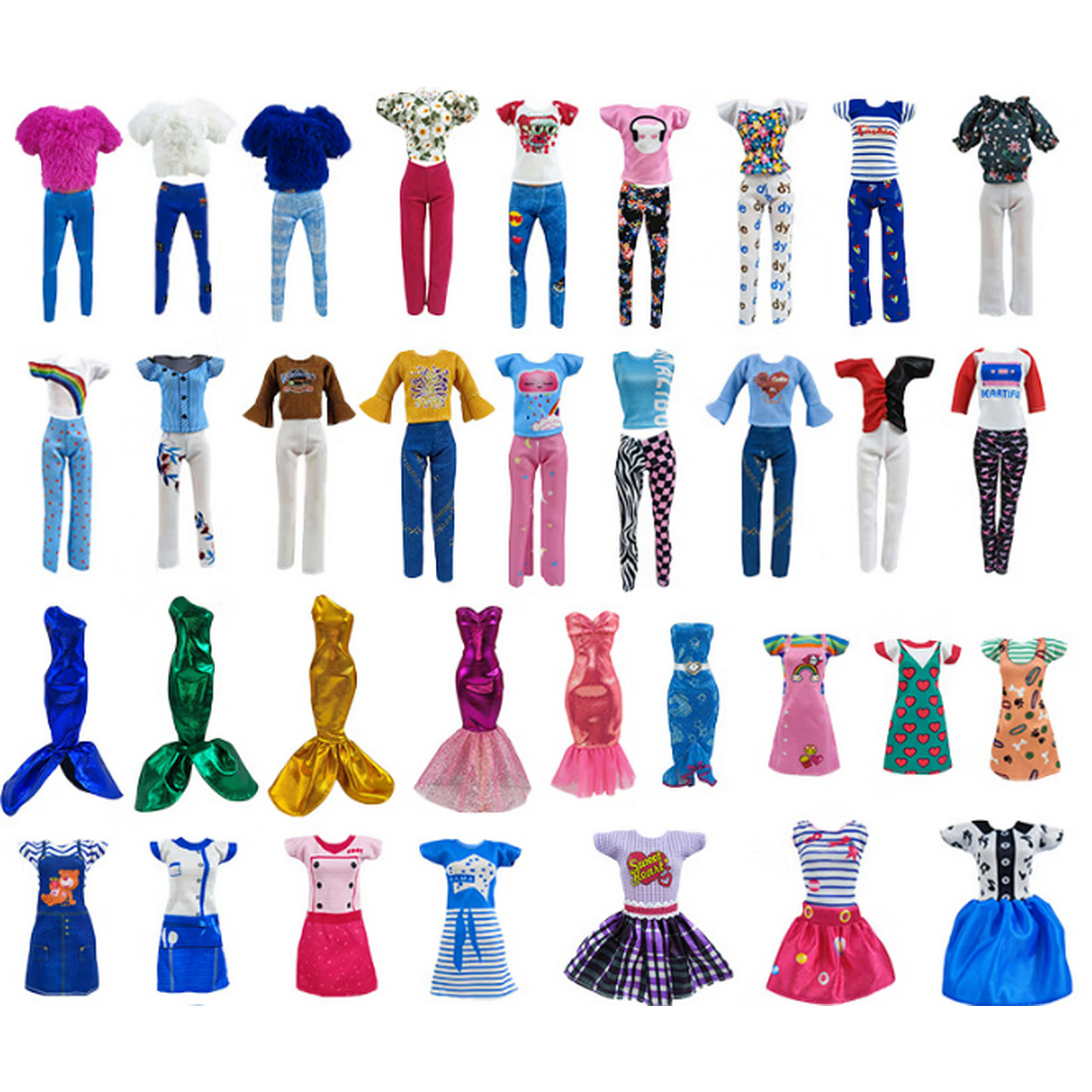 JM 27 piezas de ropa de muñeca Barbie de 30 cm, muñecas de niña, muñecas de  princesa, juguetes (al azar) JM | Walmart en línea