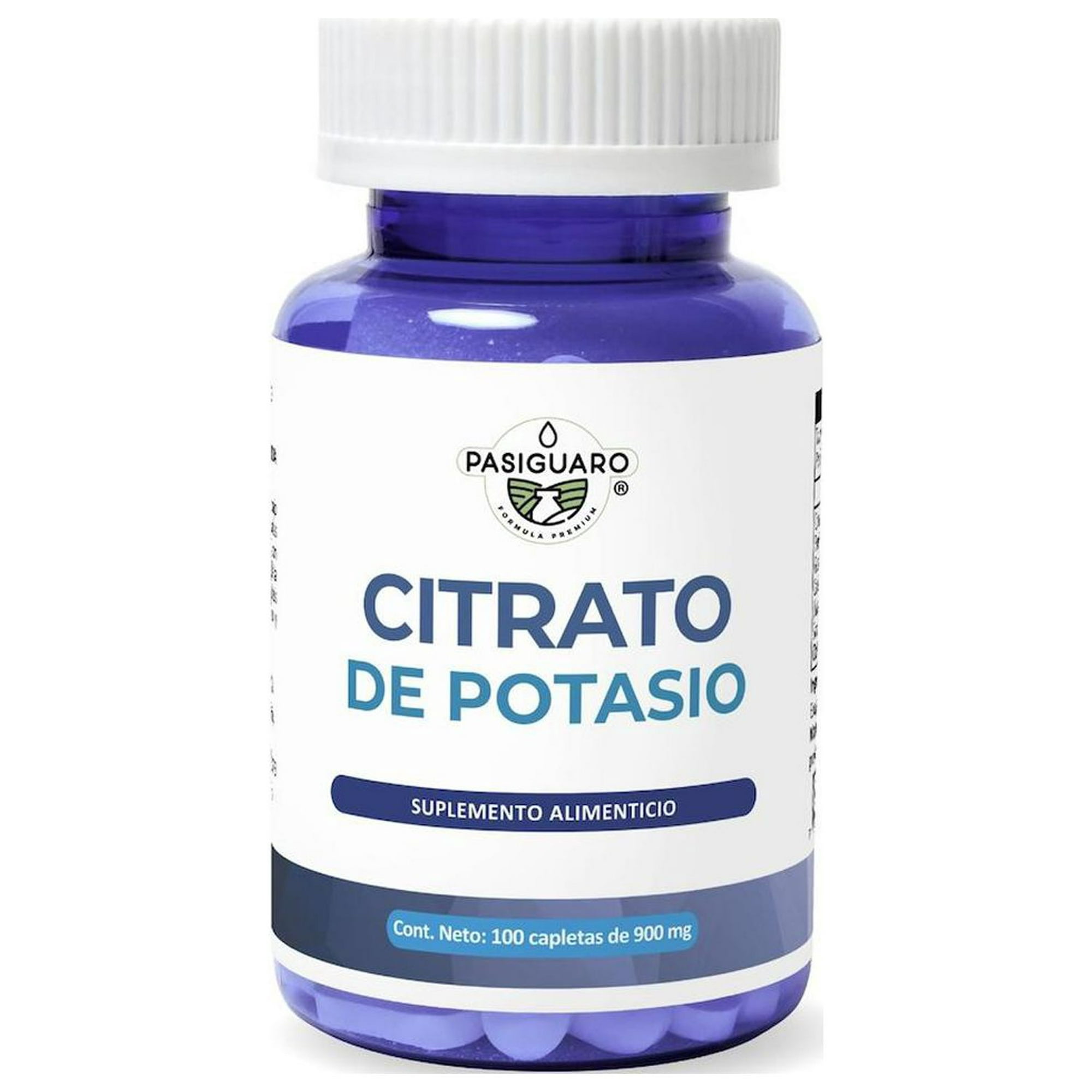 CITRATO DE POTASIO 100 capletas de 900 mg. Pasiguaro® - Health Element