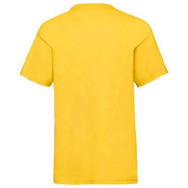 Camiseta básica amarilla niña Amarillo