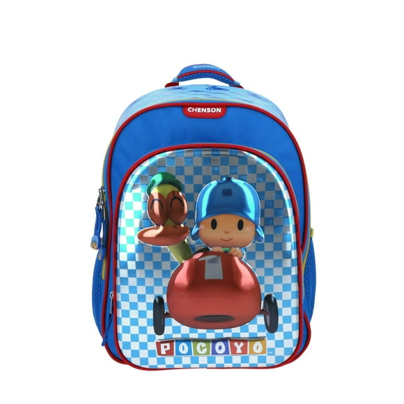 mochila mediano azul chenson pocoyo kinder pocope para niño chenson py657399