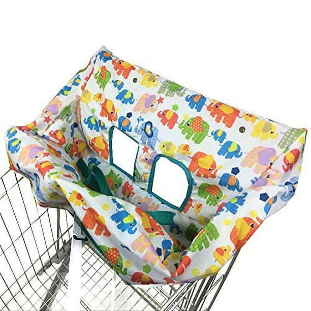 Cubierta portátil para carrito de compras, Fundas para sillas altas y  carritos de supermercado para bebés, niños, bebés y niños pequeños  (elefante simple) Ormromra Boosters