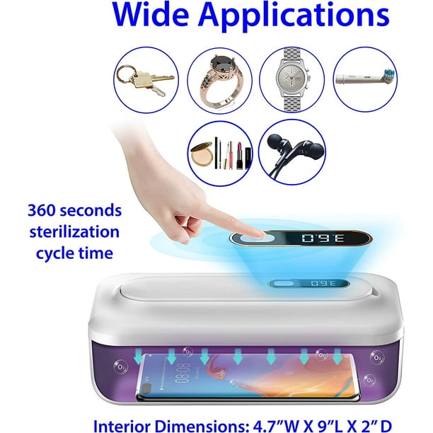 Limpiador Irfora Caja purificada del teléfono celular UV portátil