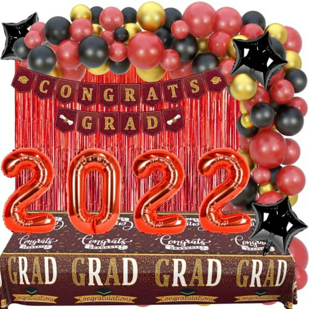 Senior 2024 Fajín rojo, 2 piezas con letra dorada con purpurina finalmente  graduada, suministros para fiesta, decoración de celebración :  : Juguetes y Juegos
