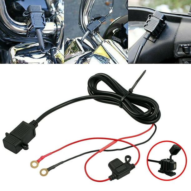 Toma corriente universal 2 USB para manillar de moto