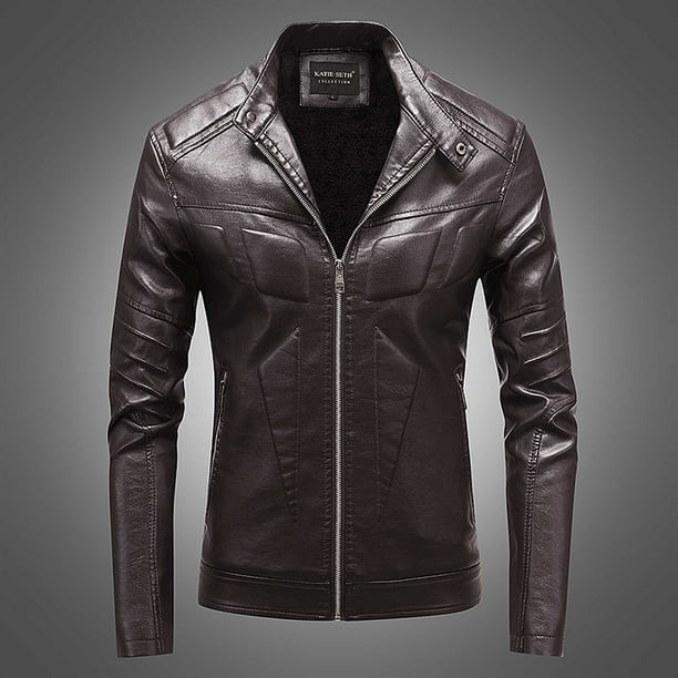 Chaqueta de forro polar con cremallera para hombre - negra