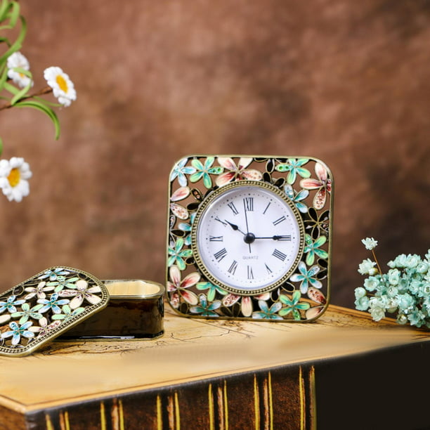 Reloj despertador de mesa redondo estilo Minimalsta Vintage