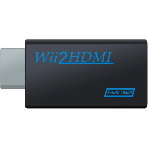 Cable HDMI + Convertidor Adaptador HDMI Full HD 1080 para Nintendo Wii U