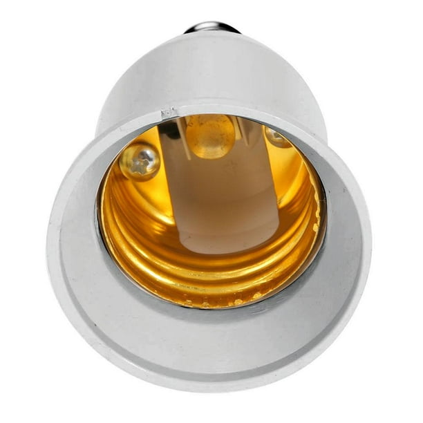 Convertidor de Adaptador de Enchufe Base de Lámpara de para Bombillas Luz Y  Bombillas Y Bombillas CF Yuyangstore Casquillo E12 portalámparas plástico  AC220V