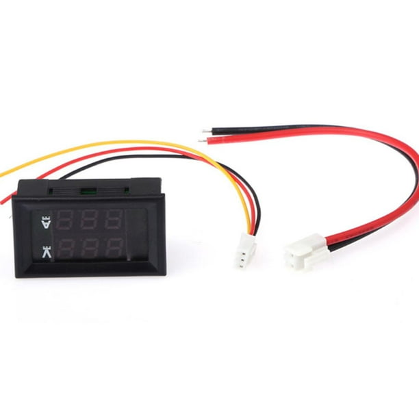 Mini voltímetro Digital para coche, amperímetro, DC 100V, 10A, 50A, 100A,  Panel de pantalla LED, Amp