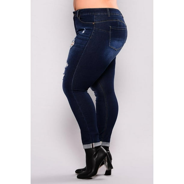 Jeans Ajustados De Mezclil Para Mujeres Jeans Ajustados De Cintura