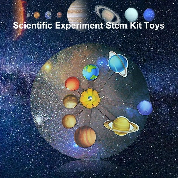 Modelo de sistema solar para niños y adolescentes - Modelo de sistema solar  STEM con proyector de planeta - Juguetes educativos del sistema solar de