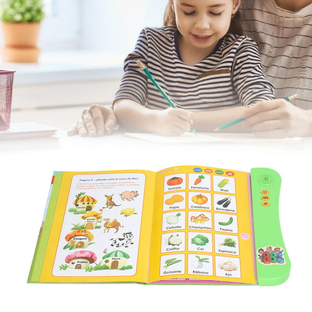 Libro de actividades parlantes para niños de 2 años en adelante, libro de  sonido con 5 actividades de aprendizaje, incluyendo letras, números, juego  – Yaxa Colombia