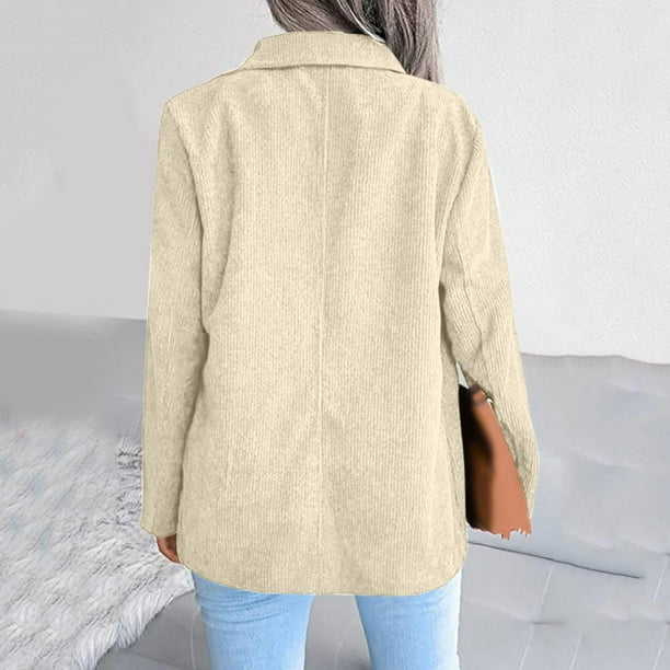  Ropa casual de moda para mujer, chaqueta de manga