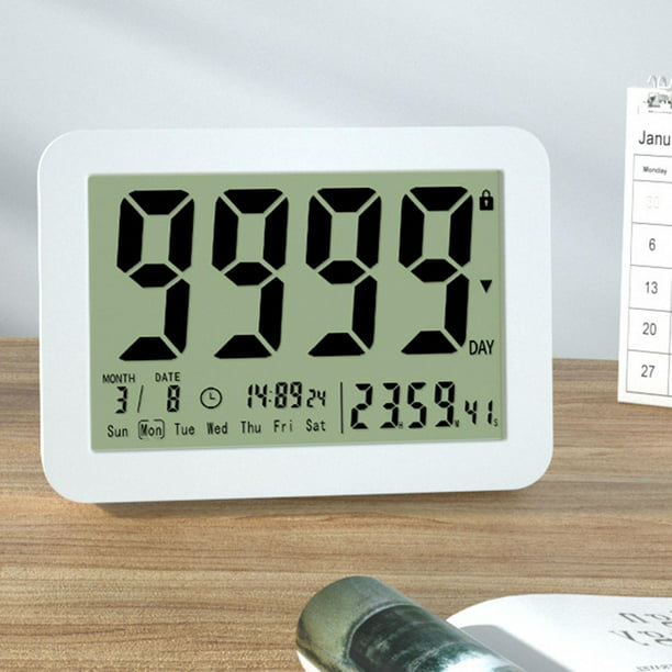 Véfaîî Reloj de demencia 2.0 con 15 recordatorios personalizados y control  remoto, reloj de día con iconos de sol/luna que ayuda con la pérdida de