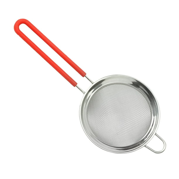 Colador pequeño de acero inoxidable para escurrimiento de cocina, 8,5 cm