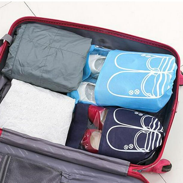  Bolsa de malla para zapatillas, bolsas de lavado de zapatos,  bolsa desechable no tejida, bolsas de almacenamiento con cremallera, bolsa  de zapatos de viaje con cuerda, bolsa reutilizable para el hogar