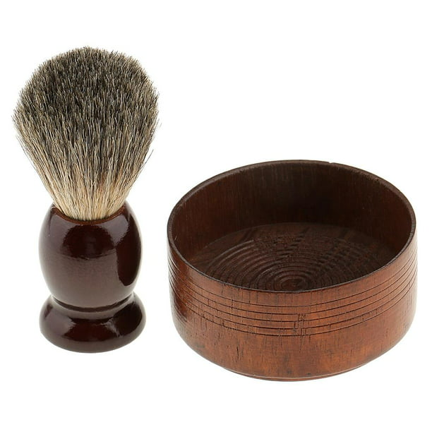 Brocha de Afeitar para Hombre Afeitarse Jabón Taza Taza de Herramientas de  Peluquería de Salón jinwen Juego de cepillo de afeitar
