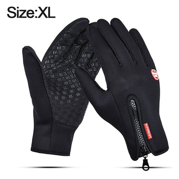 Guantes térmicos de invierno unisex, impermeables, para clima frío,  pantalla táctil, guantes de invierno para correr, ciclismo, senderismo y  conducir