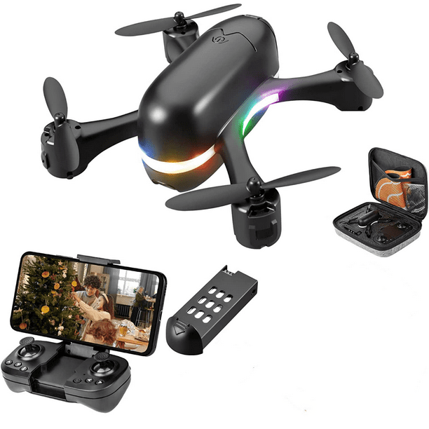 Mini dron para niños principiantes con cámara de 720p con estuche de  regalo, mini drones RC, juguetes de regalo para niños y niñas, con mini  plataforma de aterrizaje, modo sin cabeza, ajuste