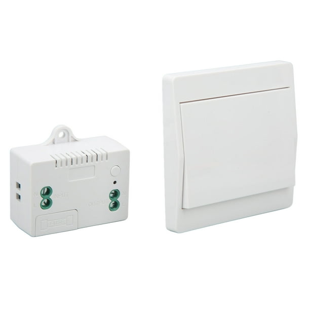 Interruptor inalámbrico autoalimentado, control remoto inalámbrico para  luces y electrodomésticos, resistente al agua y seguro, se