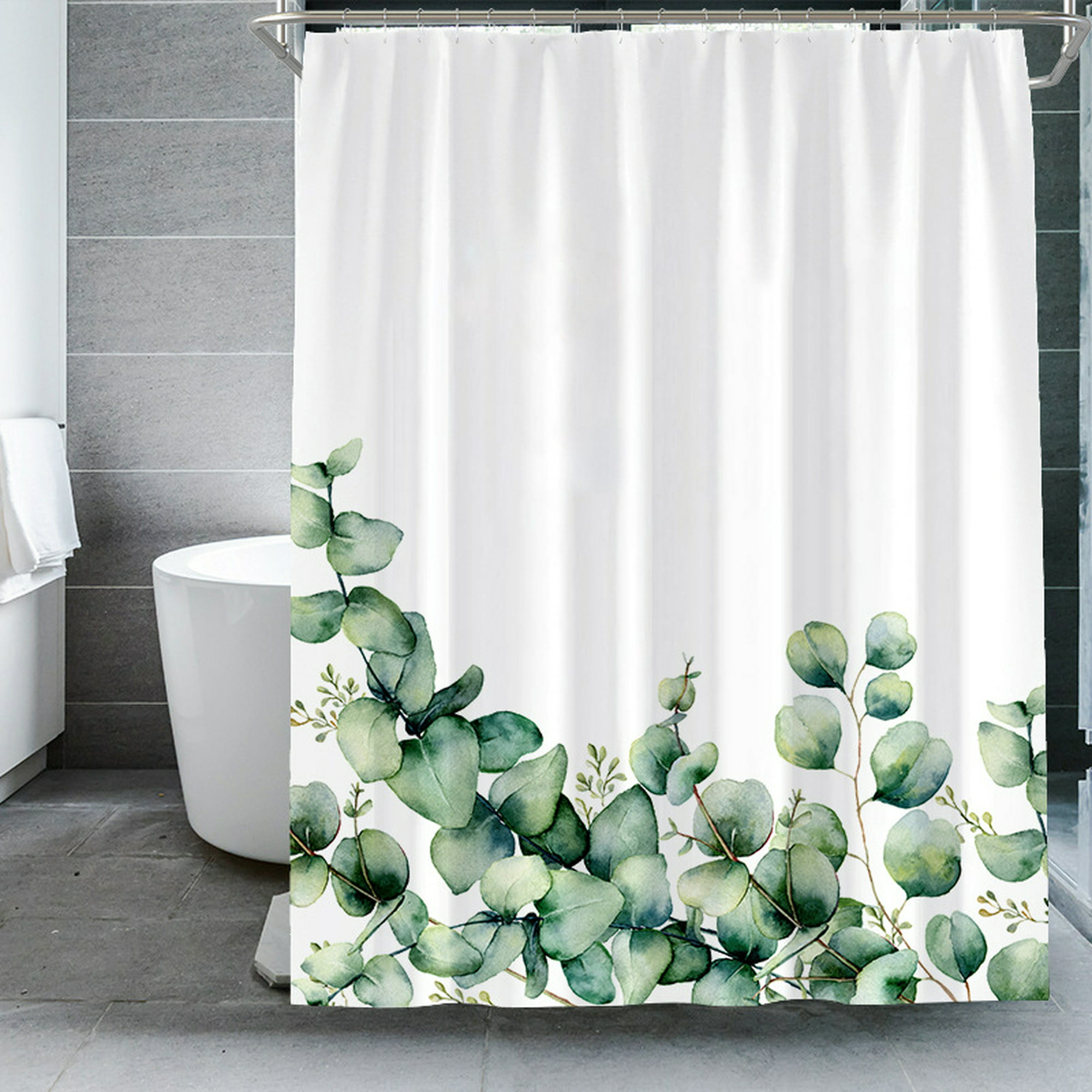 cortina ducha tela rayas azul 180 x 200 cm. cortina baño, cortina tela  impermeable con anillas