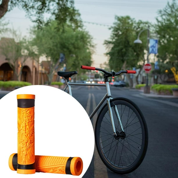 1 Par Puños de Manillar de Bicicleta Puños para Bicicletas de Montaña Puños  Manillar Mangos de Goma Antideslizante, Bicicleta Manillar Apretones  Ergonomicos para Bici Plegable Scooter Puños (Azul) : : Deportes y