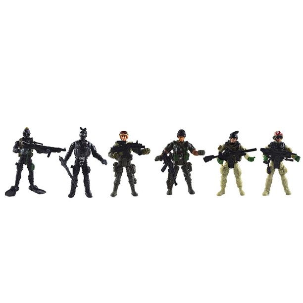 4 Juegos de Simulación en Miniatura Del Cuerpo de Marines, Modelo de ,  Modelo Acción , Juguete Educativo para Yotijar Juguetes de soldado en  miniatura