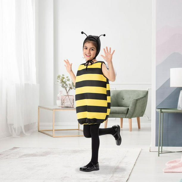 Disfraz de abeja infantil Disfraz de abejorro Disfraz de poliéster para  niñas , Amarillo, S Magideal Disfraz de abeja infantil