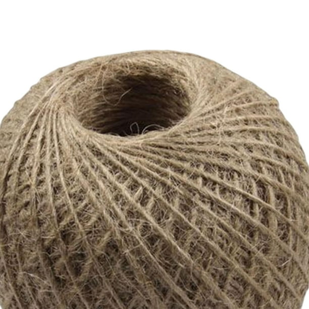Cuerda de yute natural de yute de 0.394 pulgadas (0.394 in) cuerda de  arpillera para manualidades industriales, embalaje, artes, manualidades,  árbol