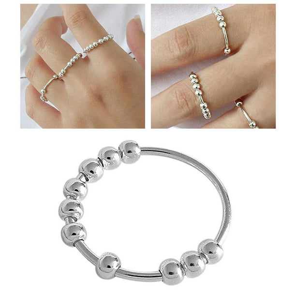 Lindo anillo giratorio de tortuga para mujeres, anillos de alivio de la  ansiedad, anillo antiansiedad, anillo antiestrés, anillo de figura para