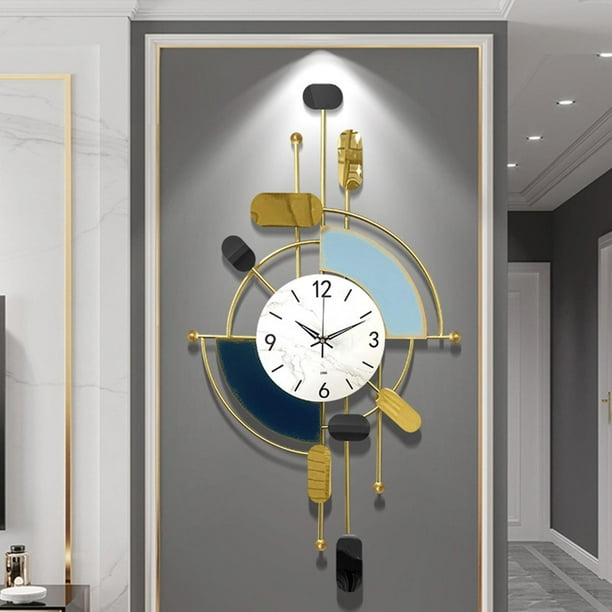 Reloj de pared grande, relojes para decoración de sala de estar, reloj de  pared de 24 pulgadas para decoración de sala de estar, decoración de pared