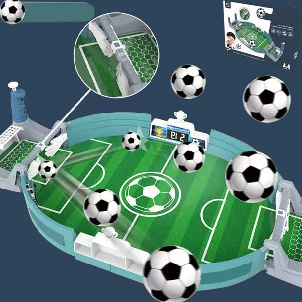 2023 Nuevo juego de fútbol Futbolín de mesa Fútbol infantil Iluminación  competitiva Juego interactivo Regalo de niños verde Mini creativo para niños