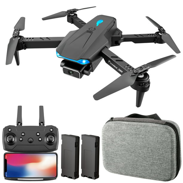 S89 RC Drone con Cámara/4K Wifi FPV Drone Mini Quadcopter Juguete para Niños  Carevas Negro 4k 2 baterías