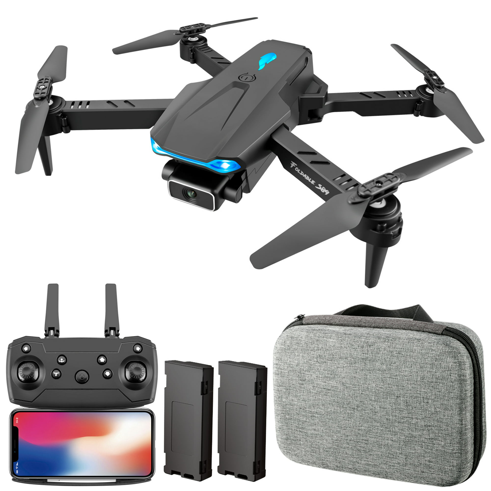  Firzero Drone con cámara 4K HD para adultos/niños, 2023  plegable RC Quadcopter Drone para principiantes, avión inteligente de  control remoto con WiFi FPV Live Video, control de aplicación, retorno de 