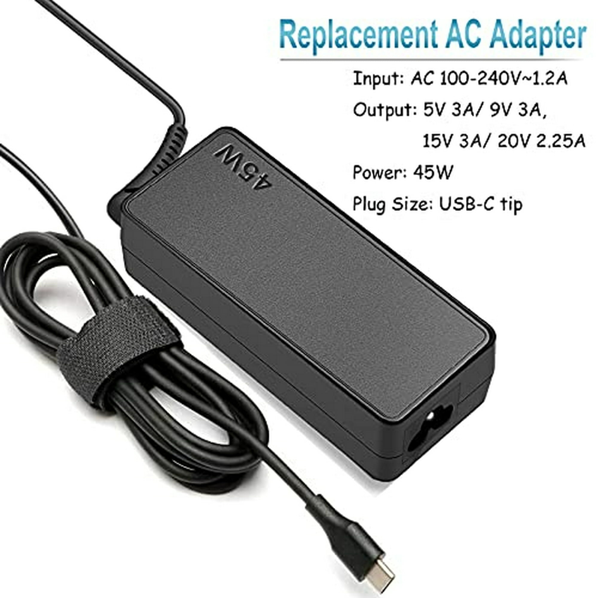 Cargador para Portátil Lenovo 20V 2.25A 45W USB > Repuestos Portátiles >  Cargadores para Portátil > Cargadores Portátil Lenovo