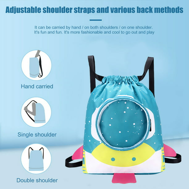  CAMSTIC Mochila de natación con cordón seco y húmedo para  nadadores para niños, Azul, Mochilas de mochila : Deportes y Actividades al  Aire Libre
