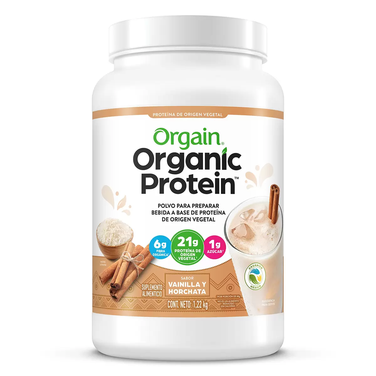 Orgain Proteína Orgánica En Polvo Sabor Horchata 1.2 Kg | Walmart En Línea