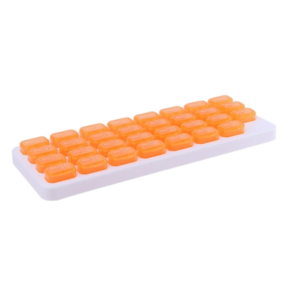 31 divisores vitamin box holder digital grid keyboard medicine case naranja ndcxsfigh cuidado belleza