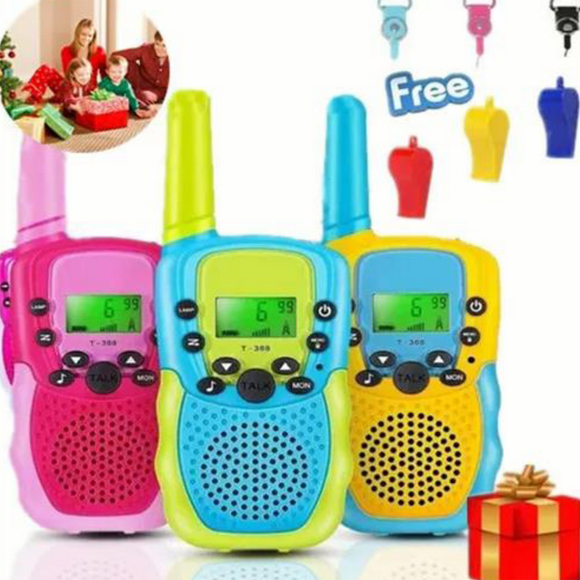 3 piezas walkie talkie ninos con 8 canales vox de 3 millas shirsoul walkie talkie