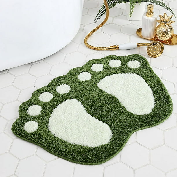 Verde, 48 * 67 cm), alfombra de baño antideslizante, alfombra de