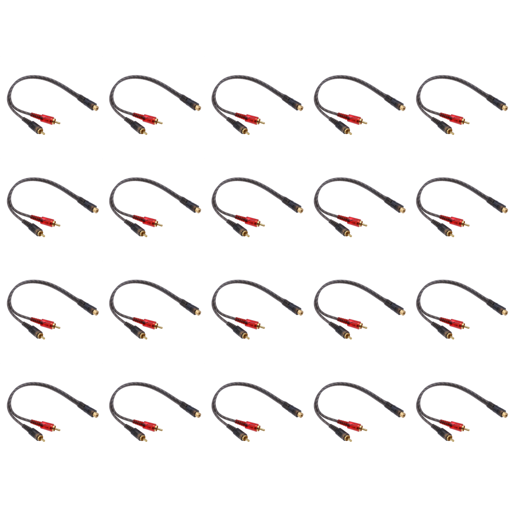 Sourcingmap - Cavo adattatore splitter RCA maschio a 2 RCA femmina, 2 pezzi Sourcingmap - Cavo adattatore splitter RCA maschio a 2 RCA femmina, 2 pezzi