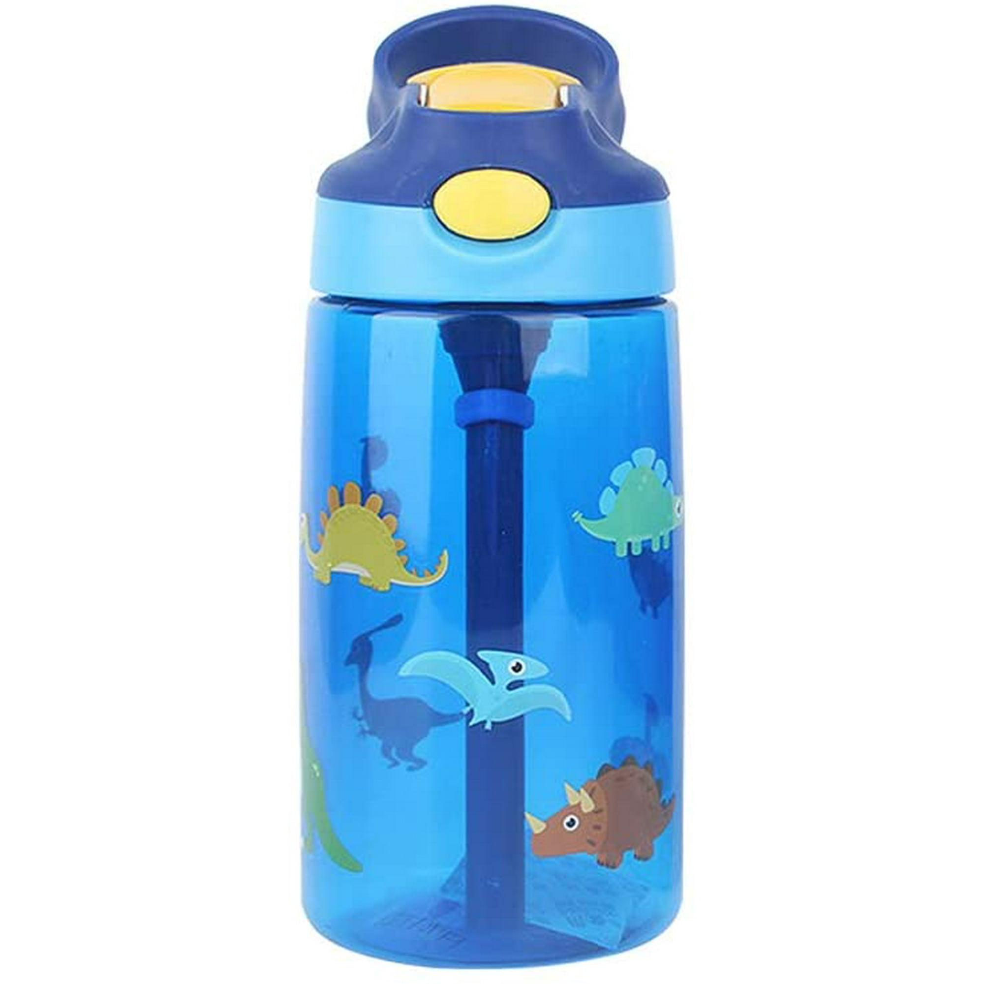  Be-Active Botella de agua para niños con pajilla, sin BPA,  boquilla abatible, botella de agua para niños, 14 onzas, botellas  deportivas para niños y niñas (verde) : Deportes y Actividades al